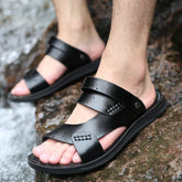 Chanclas de playa modernas de verano con punta abierta para hombre